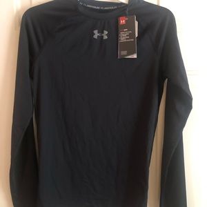 NWT Under Armour Compression Heatgear Shirt - Adult Medium Black